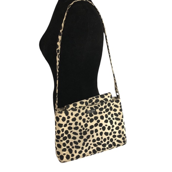 PURSE - Women's Black and White Dalmatian Print Water Resistant Bag - Picture 5 of 16